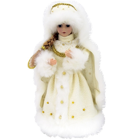 Новогодний подарок Снегурочка белая